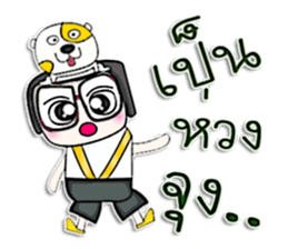 Mr. Soda. Love dog.^^ sticker #13184159