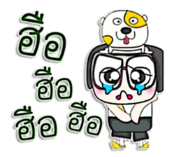 Mr. Soda. Love dog.^^ sticker #13184174