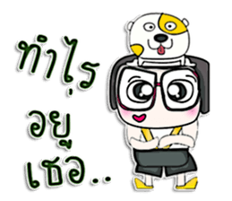 Mr. Soda. Love dog.^^ sticker #13184183