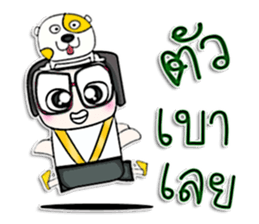 Mr. Soda. Love dog.^^ sticker #13184186