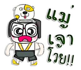 Mr. Soda. Love dog.^^ sticker #13184190