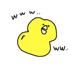 A smooth feeling Chick sticker #13184762