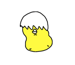A smooth feeling Chick sticker #13184795