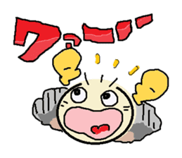 nobi-nobi FIVE 4 "Never give up!!" sticker #13185510