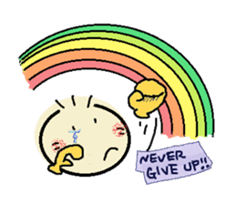 nobi-nobi FIVE 4 "Never give up!!" sticker #13185524