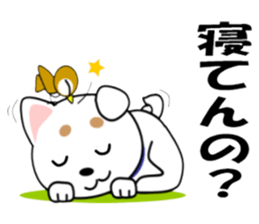 White of our house dog sticker #13186488