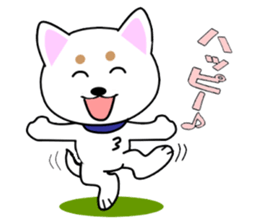 White of our house dog sticker #13186494