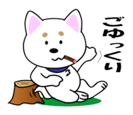 White of our house dog sticker #13186513