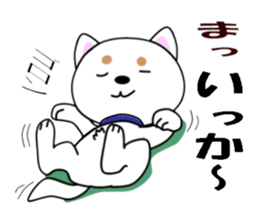 White of our house dog sticker #13186521