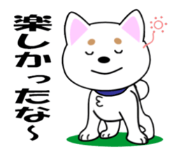 White of our house dog sticker #13186524