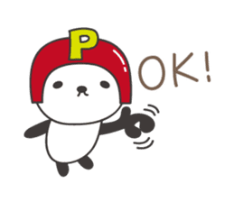 Kind-hearted panda, P-chan sticker #13186528