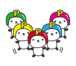 Kind-hearted panda, P-chan sticker #13186533