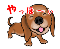 Small move Dachshund sticker #13186935