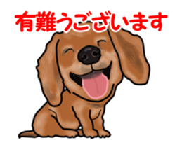 Small move Dachshund sticker #13186939