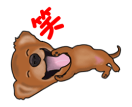 Small move Dachshund sticker #13186949