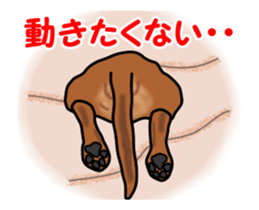 Small move Dachshund sticker #13186950