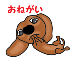 Small move Dachshund sticker #13186951
