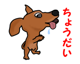 Small move Dachshund sticker #13186952