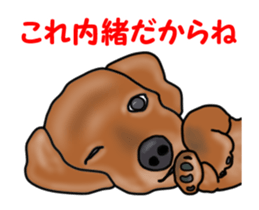 Small move Dachshund sticker #13186957