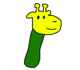 Cucumber giraff sticker #13187318