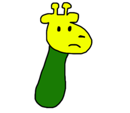 Cucumber giraff sticker #13187319