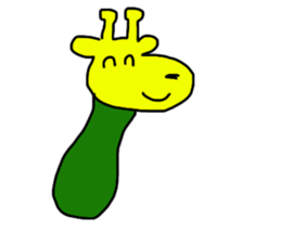Cucumber giraff sticker #13187322