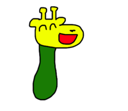 Cucumber giraff sticker #13187325
