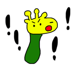 Cucumber giraff sticker #13187328
