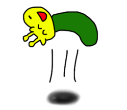 Cucumber giraff sticker #13187334