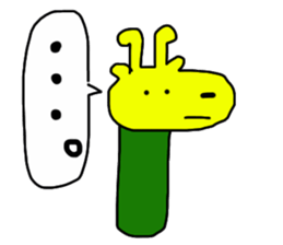 Cucumber giraff sticker #13187348