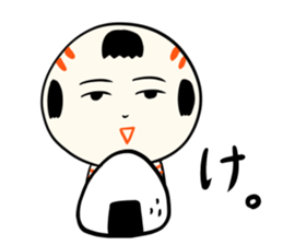 kokeshi doll autumn sticker #13187388