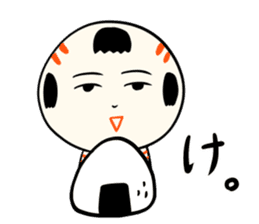 kokeshi doll autumn sticker #13187388