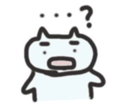 The cat greets sticker #13188155