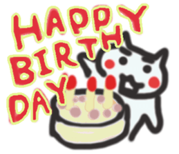 The cat greets sticker #13188183