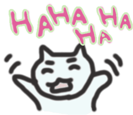 The cat greets sticker #13188186