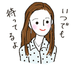 Autumn and winter color of colorful Girl sticker #13190038