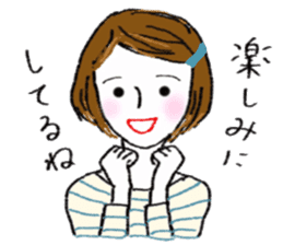 Autumn and winter color of colorful Girl sticker #13190040