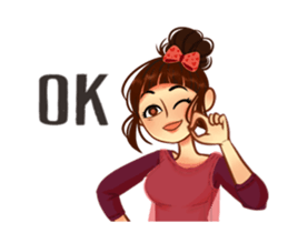 Yeppeun yeoja - Beautiful korean girl sticker #13190237