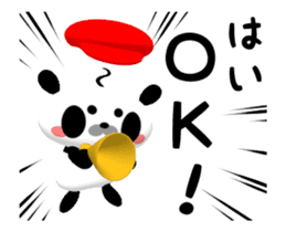 Let's Go! Panda Film Director sticker #13190241