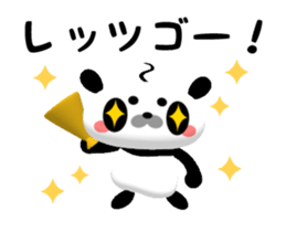 Let's Go! Panda Film Director sticker #13190254