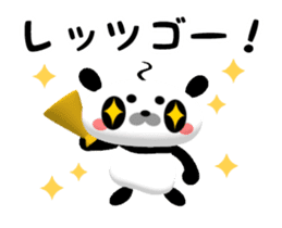 Let's Go! Panda Film Director sticker #13190254