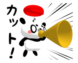 Let's Go! Panda Film Director sticker #13190260