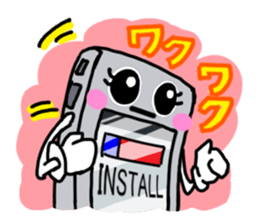 Sticker of a smartphone sticker #13190303