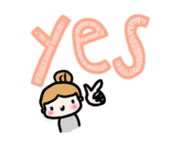 yes no ok thank you sticker #13190382