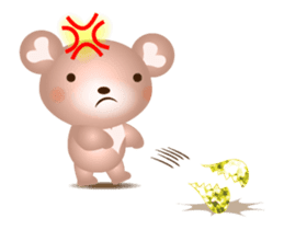 Lovely Heart bear to move sticker #13190418