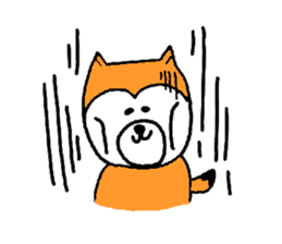 my dog momo-chan sticker #13190751