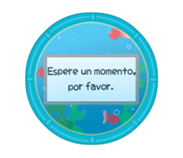 Spanish aquarium bear! sticker #13192125