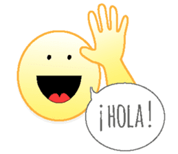 Yellow faces of expressions and texts sticker #13192286