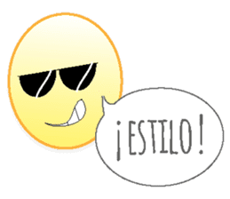 Yellow faces of expressions and texts sticker #13192290