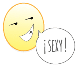Yellow faces of expressions and texts sticker #13192291